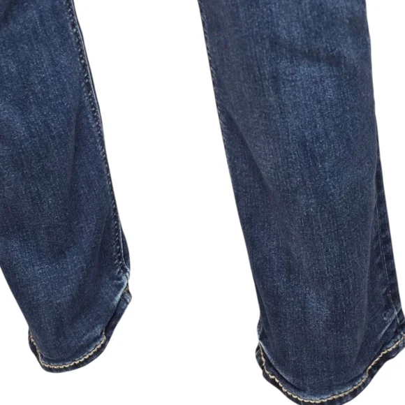 Silver Jeans Avery Straight W27 L30 Dark Wash Stretch Denim Jeans - Picture 7 of 10